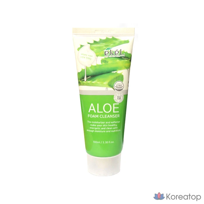Очищающая пенка для лица Ekel Aloe Cleansing Foam, 100 мл, успокаивающая, увлажняющая, с мягкой кислотностью, 1 шт.