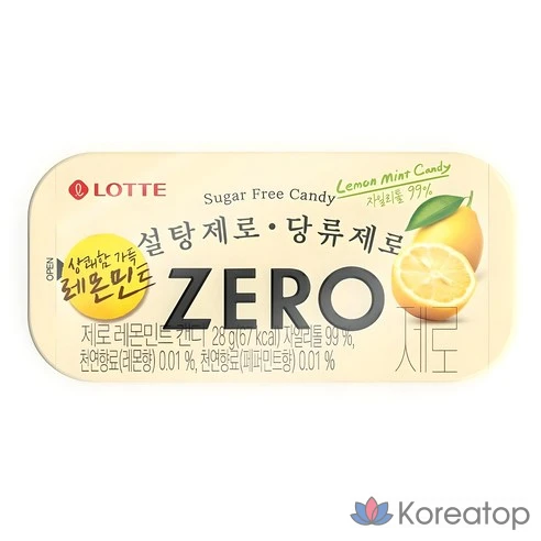 Конфеты Lotte Zero со вкусом лимона и мяты