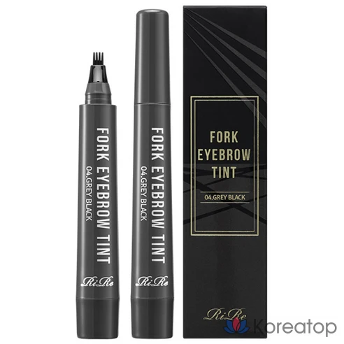 Краска для бровей Lir Fork Eyebrow Tint, серо-черный