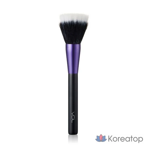 Кисть для лица VDL Duofiber, фиолетовая, черная, 1 шт.