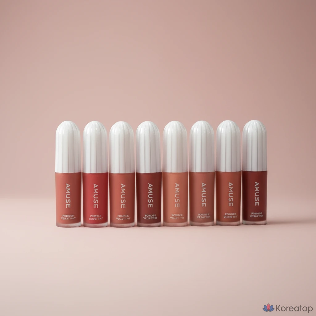 Тинт для губ AMUSE Powder Velvet Tint, оттенок French Coral, 1 шт.