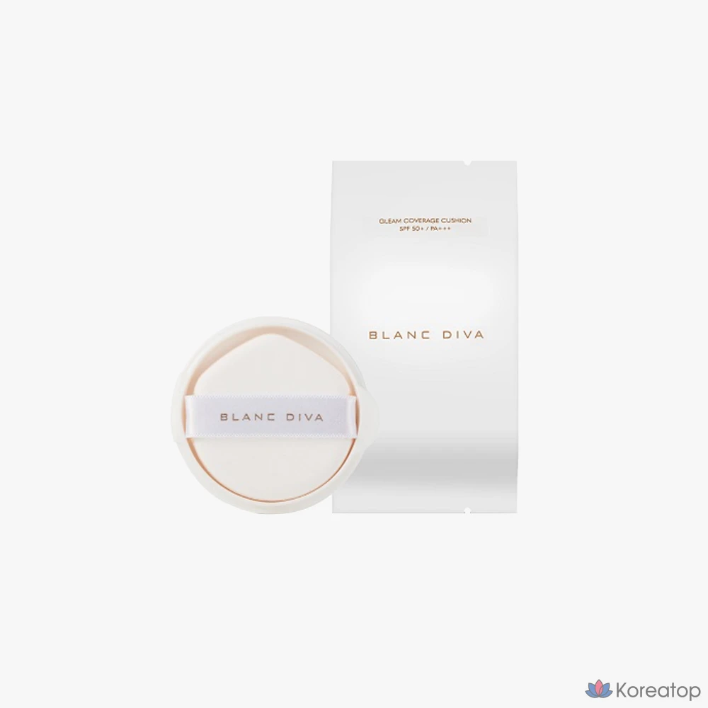 Сменный блок тонального крема VDL Blanc Diva Glim Coverage Cushion, № 13, белый, 1 шт.