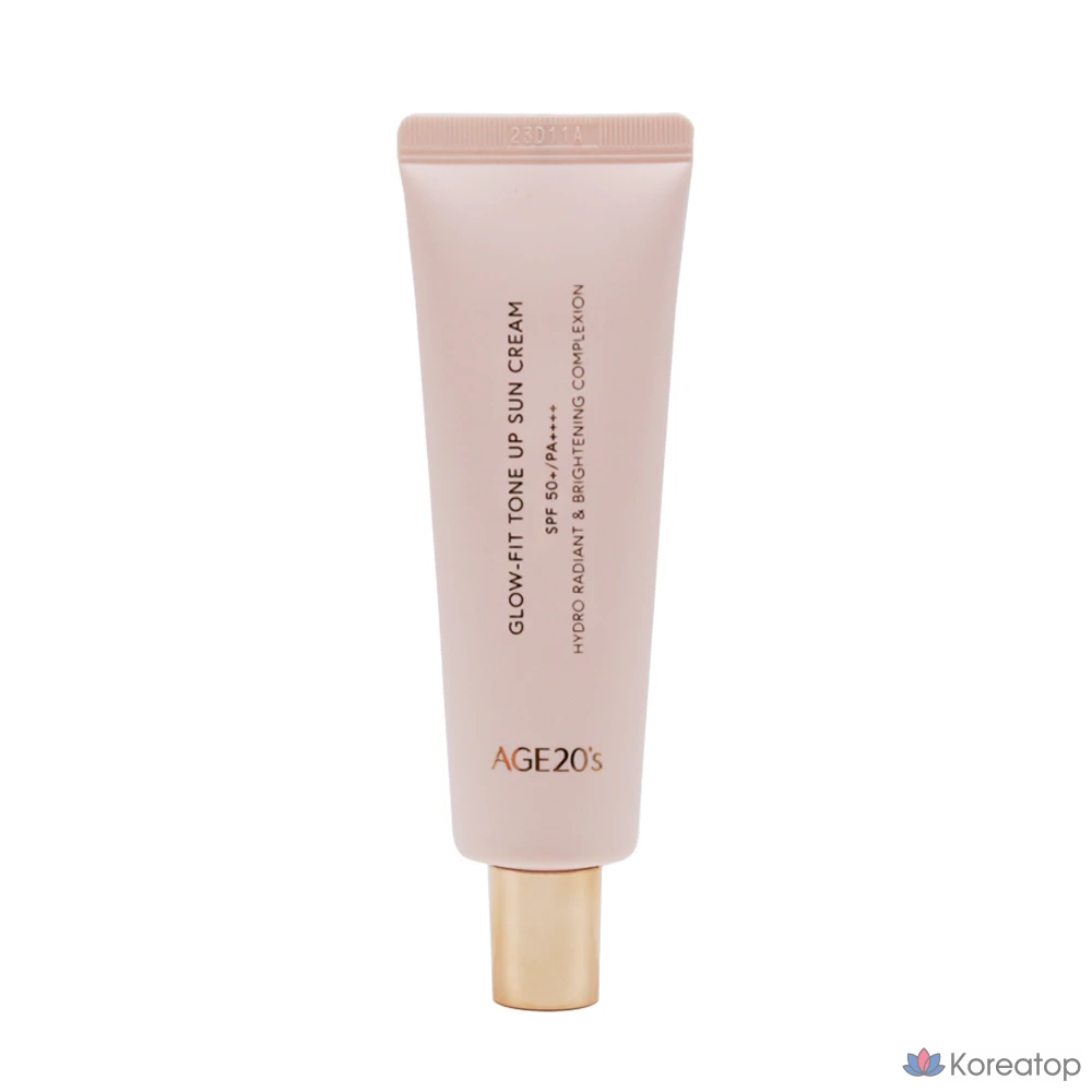 Солнцезащитный крем Age20 Glow Fit Tone-Up, 50 мл, 1 шт.