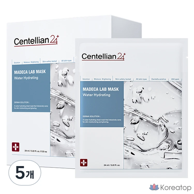 Centellian24 Madeca Lab Mask Water Hydrating 24ml, 20 шт., 5 шт.