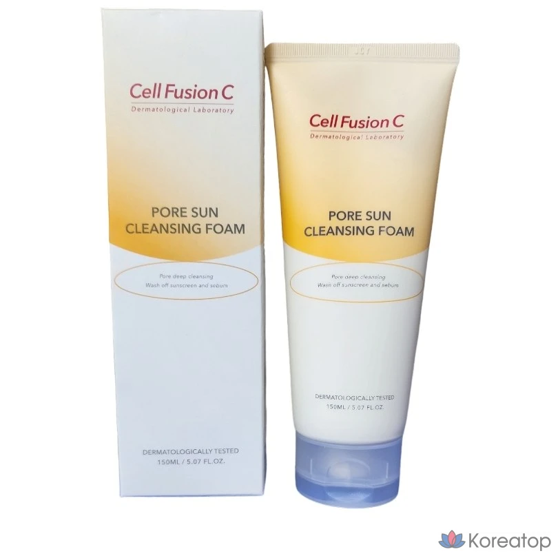 Очищающая пенка CELL FUSION C Pore Sun Cleansing Foam, 150 мл, 1 шт.