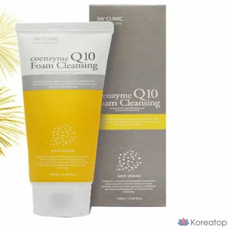 Пенка для умывания 3W Clinic Coenzyme Foam Cleansing, 100 мл, 1 шт.