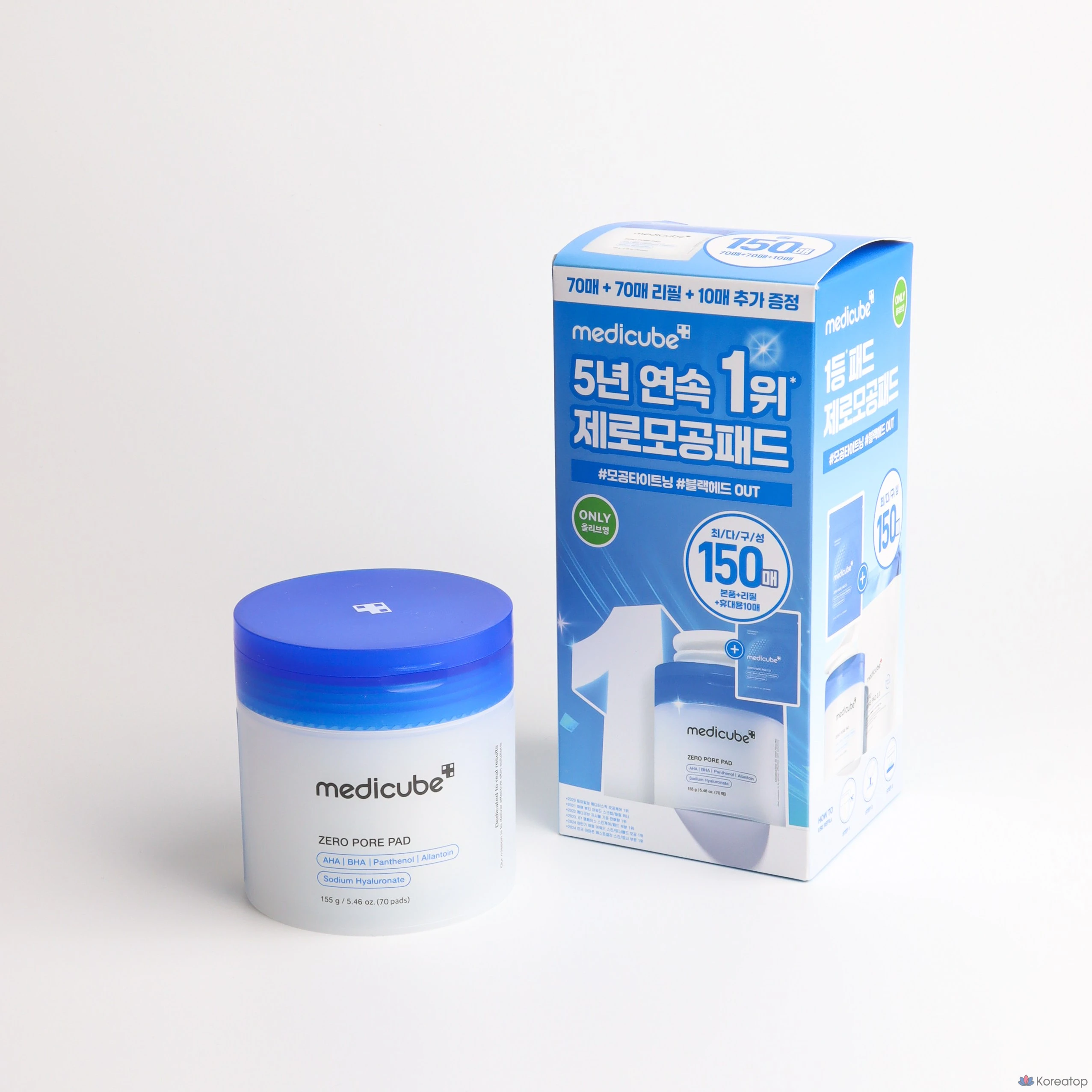 Пилинг-пэды Medicube Zero Pore Pad 2.0, 155 г, 150 шт.