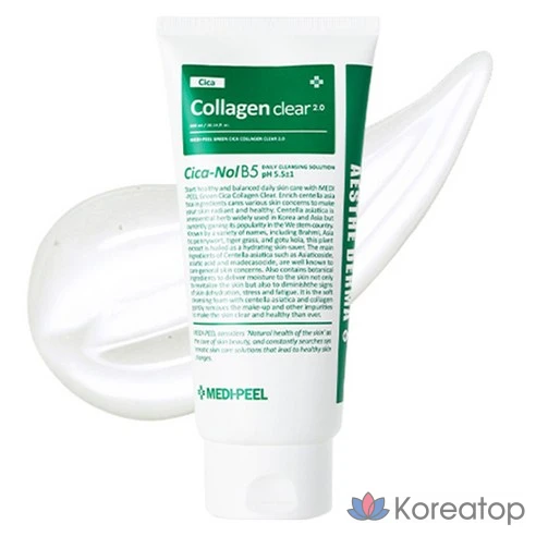 MEDI-PEEL Green Cica Collagen Clear 2.0 (300ml) Пенка для умывания