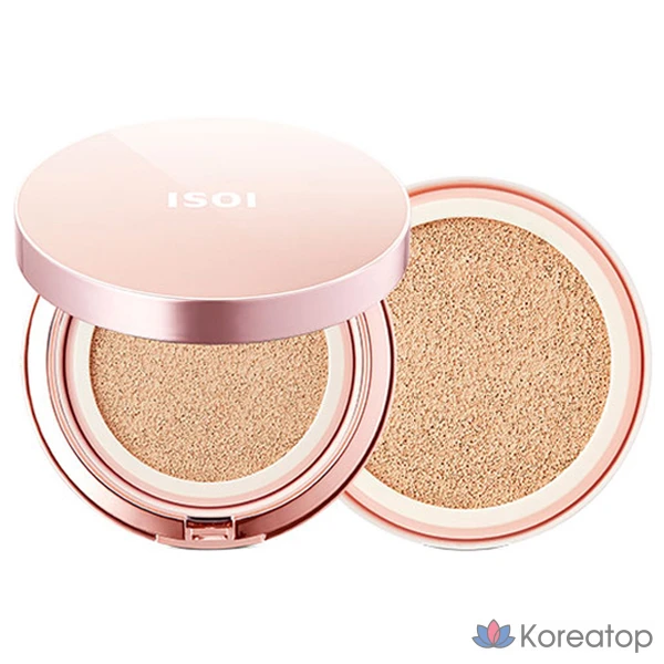 Тональный крем Isoi Skincare Cushion SPF38 PA++ (Основной продукт: 13 г) + Сменный блок: 13 г, № 21, 1 шт.