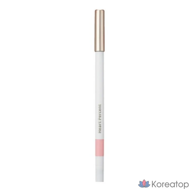 Карандаш для губ Heart Percent Dot On Mood Lip Pencil Slim, оттенок 02 Creamy Pink, 0.4 г, 1 шт.