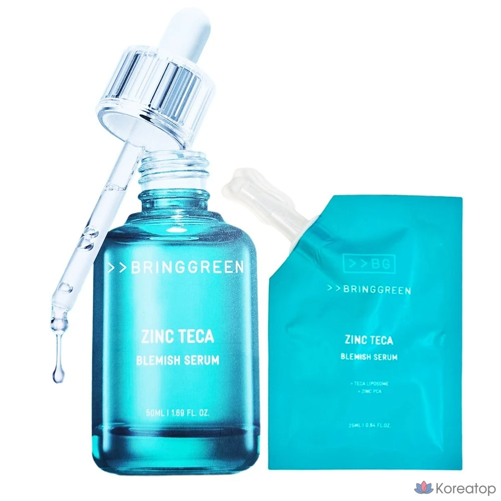 Сыворотка Bring Green Zinkteca Trouble Serum, 50 мл + 25 мл, 1 шт.
