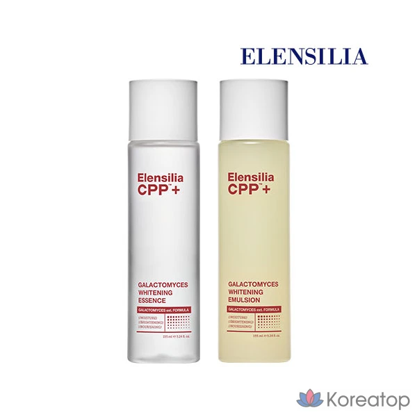 Отбеливающая эссенция Elensilia CPP Galactomyces 155 мл x 1 + Эмульсия 155 мл x 1