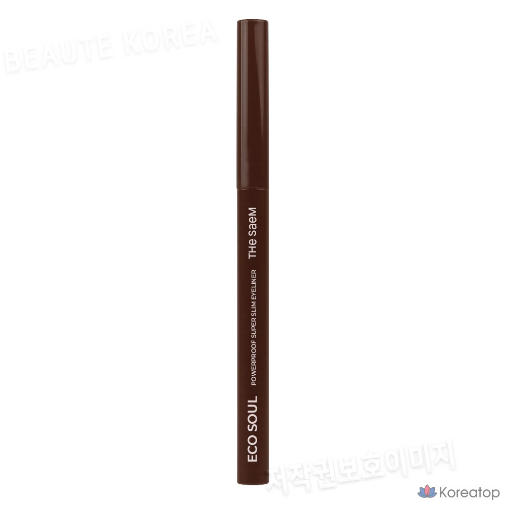 Подводка для глаз The Saem Eco Soul Powerproof Ultra Slim Eyeliner, BR05 Choco Brown, 1 шт.