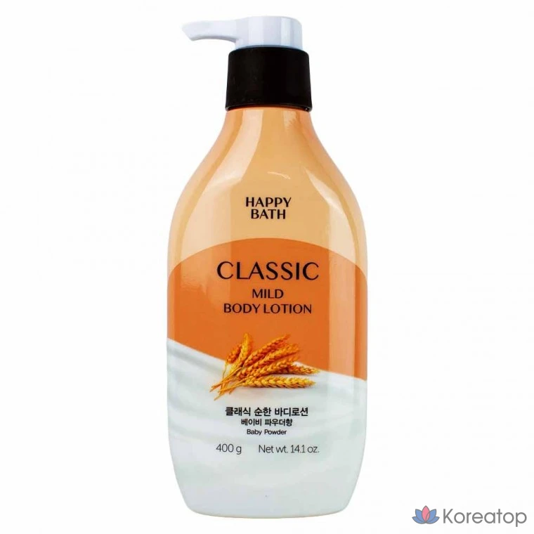 Лосьон для тела Happy Bath Classic Mild Body Lotion Baby Powder, 400 г, 1 шт.