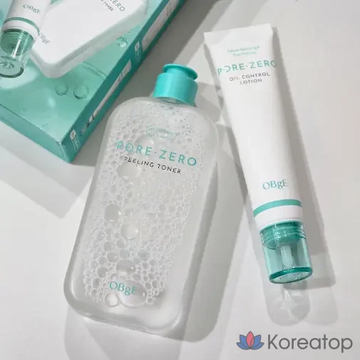 Набор из 2 предметов: тоник/лосьон OBge Pore Zero, тоник-лосьон OBge, тоник OBge, лосьон OBge, 3 набора.