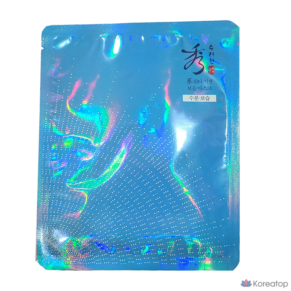 Увлажняющая маска для лица Sooryehan с водой и женьшенем, 5 листов, упаковка из 5 штук, 1 упаковка