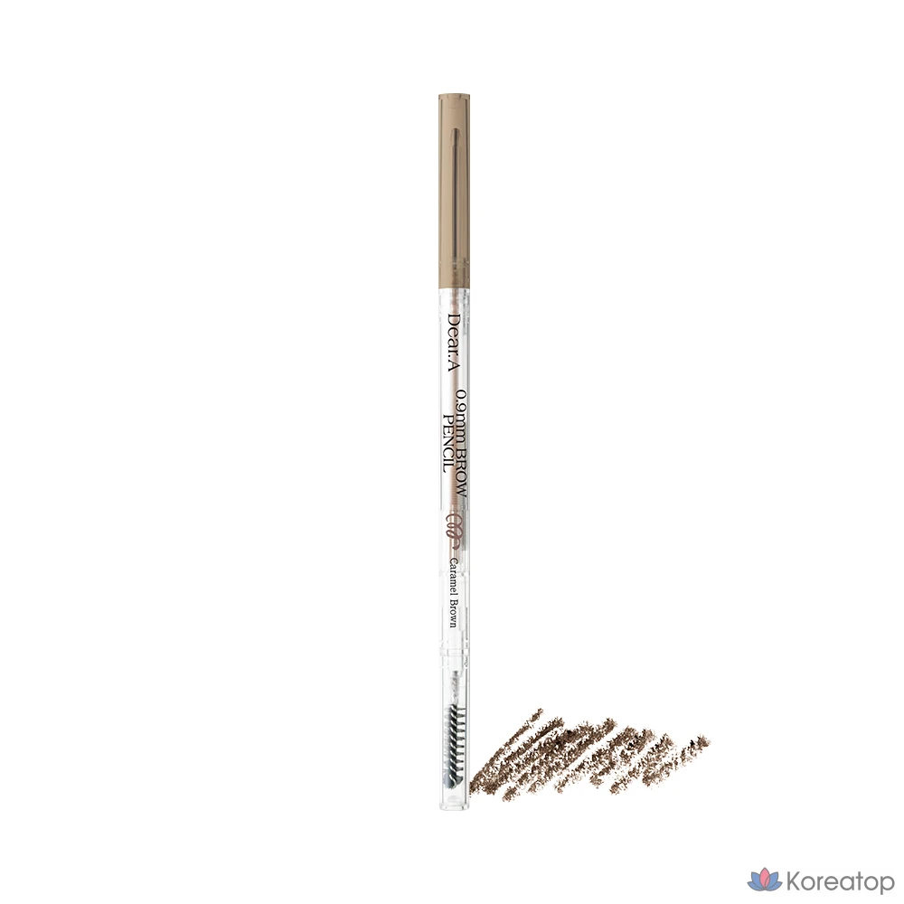 Накладные брови Dear.A 0,9 мм, 1 шт., карамельно-коричневый цвет.