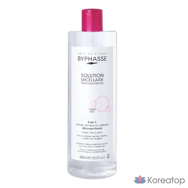 Мицеллярная очищающая вода Byphasse, 1 шт., 500 мл