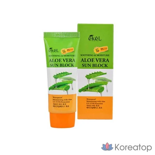 Успокаивающий и увлажняющий солнцезащитный крем Ekel с коллагеном, 70 мл, 1 шт.