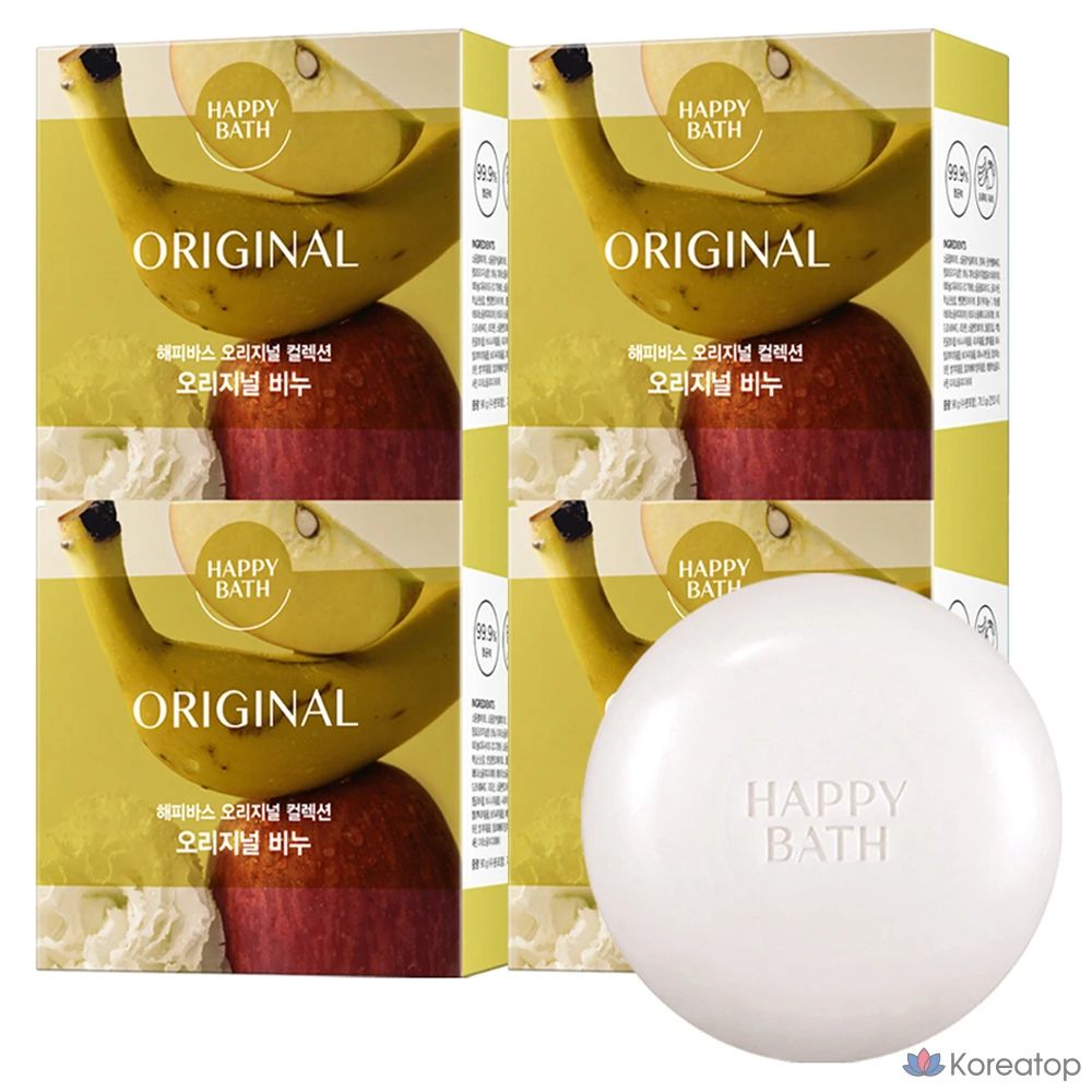 Мыло Happy Bath Original Collection Soap Original, 90 г, 4 шт.