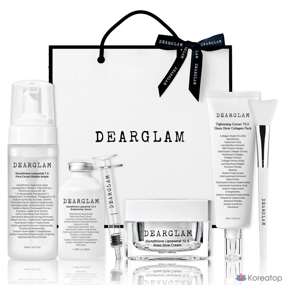 Набор DEARGLAM Collagen Sparkle Reset Elasticity из 4 предметов, 1 комплект