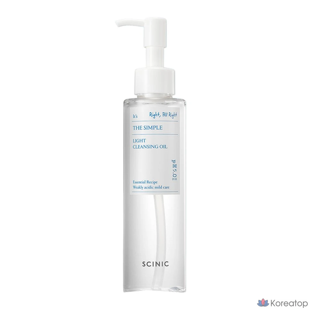 Гидрофильное масло Scinic The Simple Light Cleansing Oil, 150 мл, 1 шт.