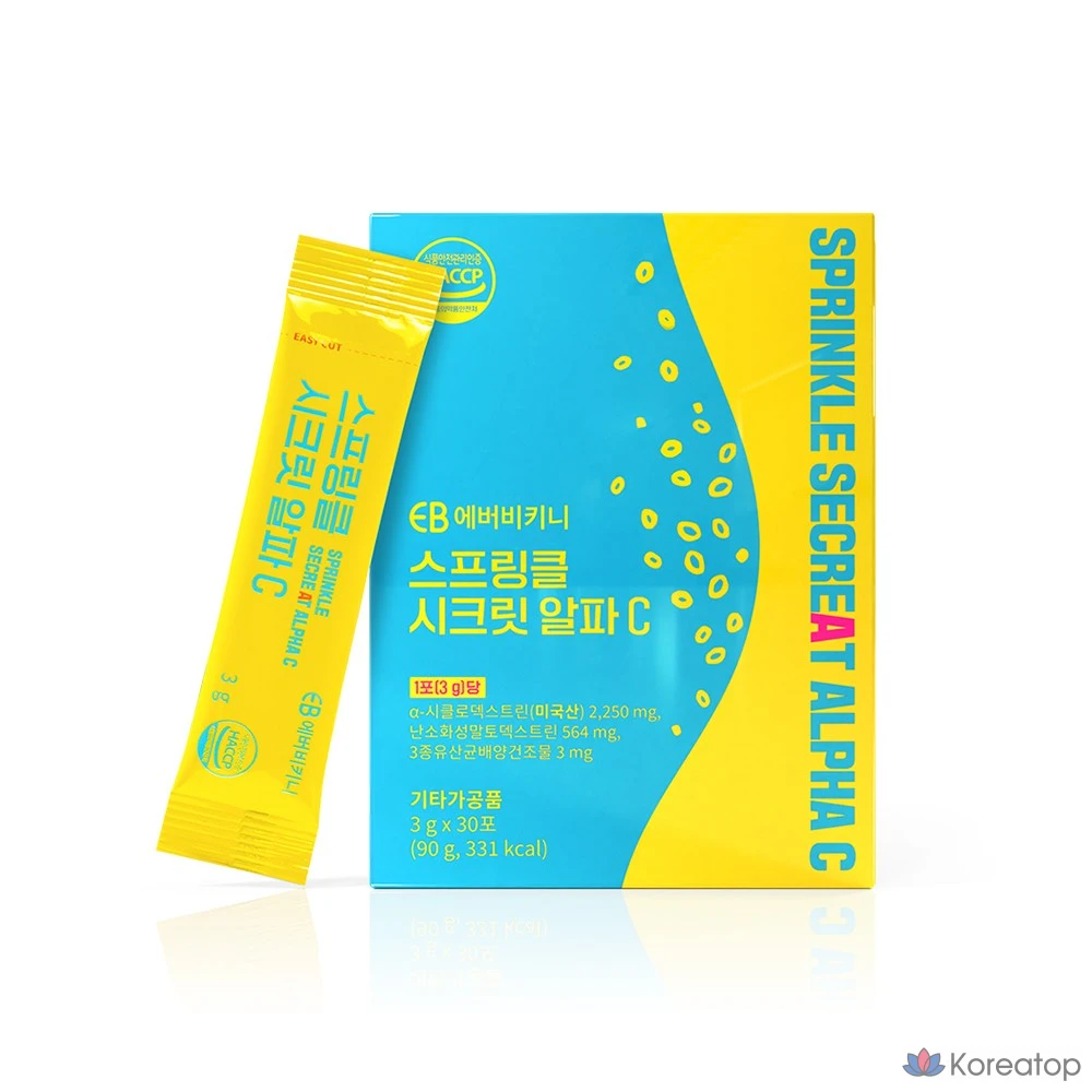 Спрей-пудра EverBikini Alpha Cyclodextrin Sprinkle Secret Alpha C, 30 порций, 1 шт.