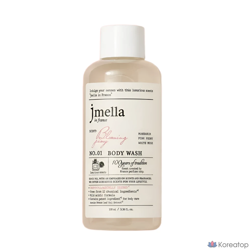 Гель для душа Jmella In France Blooming Peony Body Wash, 100 мл, 1 шт.