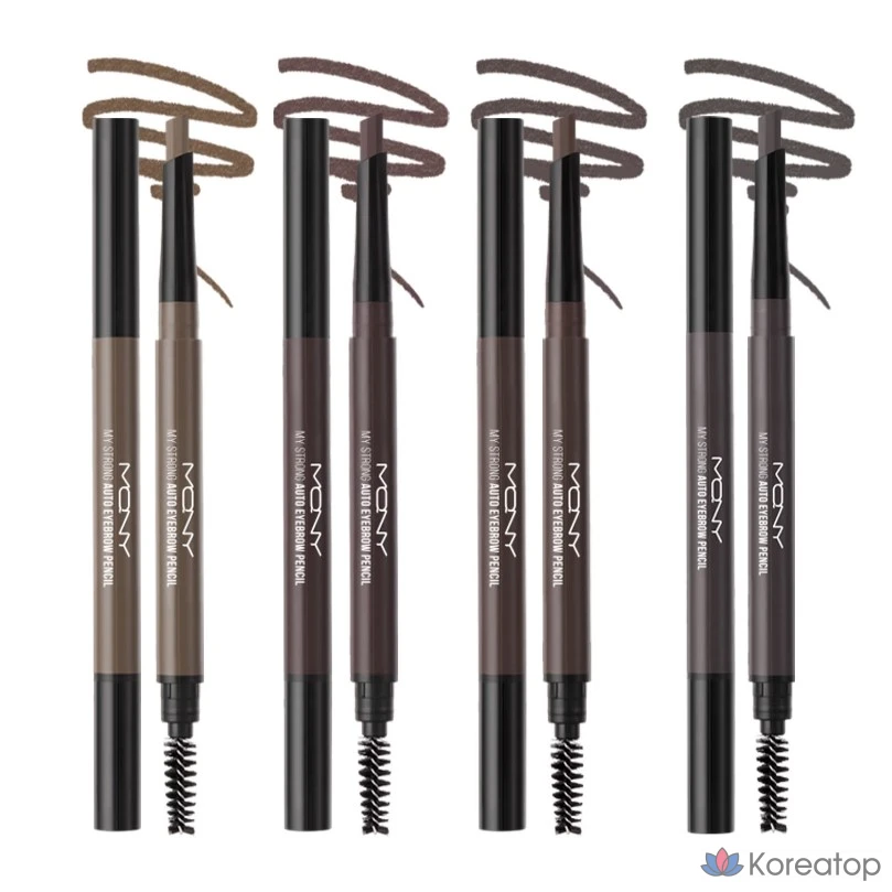 Карандаш для бровей Mqny New York My Strong Auto Eyebrow Pencil 0.35g, Stone Gray, 1 шт.