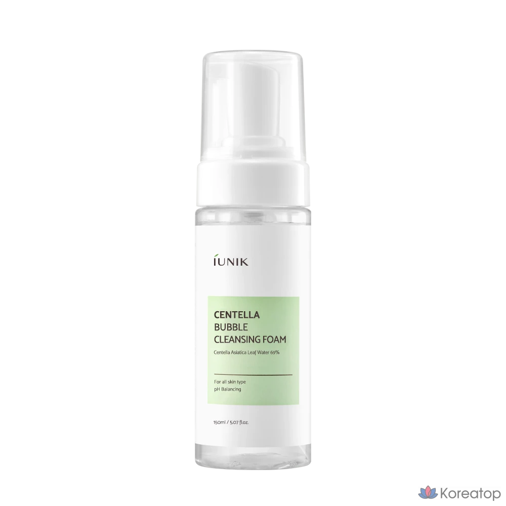 Пенка для умывания IUNIK Centella Bubble Cleansing Foam, 150 мл, 1 шт.