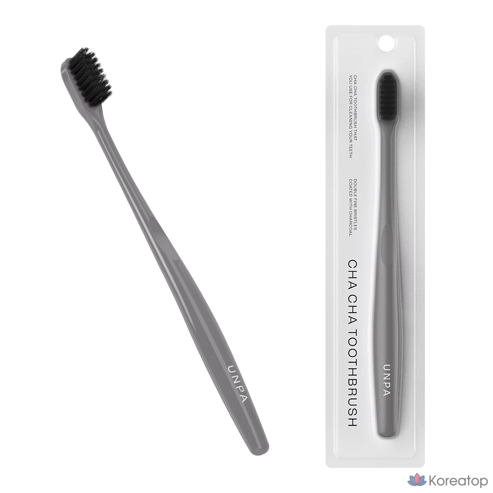 Зубная щетка UNPA Cha Cha Toothbrush, серая, 1 шт.