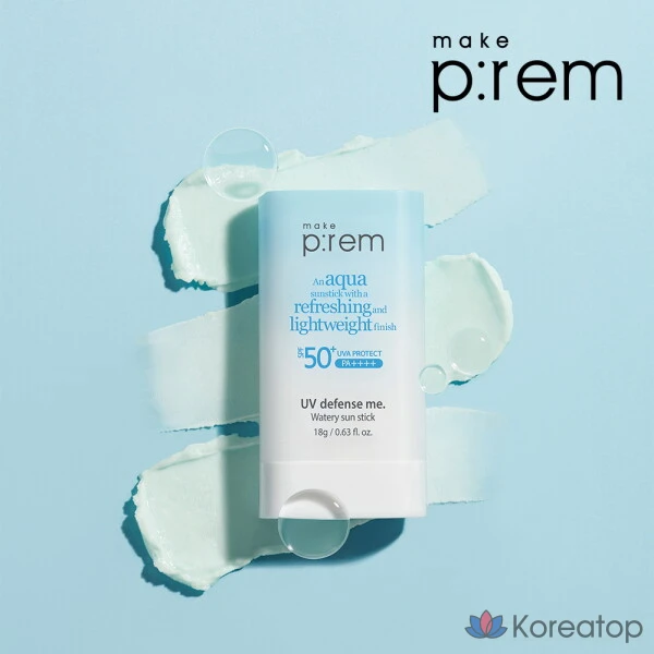 Солнцезащитный стик MAKE P:REM UV Defense Me Watery Sun Stick, 18 г, 1 шт.