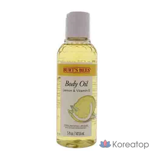 Масло для тела Burt's Bees с лимоном и витамином Е, 1 шт., 147,8 мл