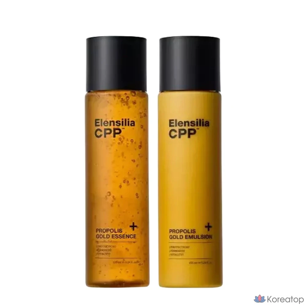 Набор для ухода Elensilia CPP Propolis Gold 2-piece Set (Essence + Emulsion), 80 мл, 1 шт.
