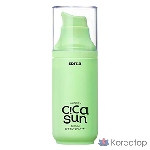 Edit.B Sunday Cica Sun Serum SPF50+ PA++++, 1 шт., 55 мл