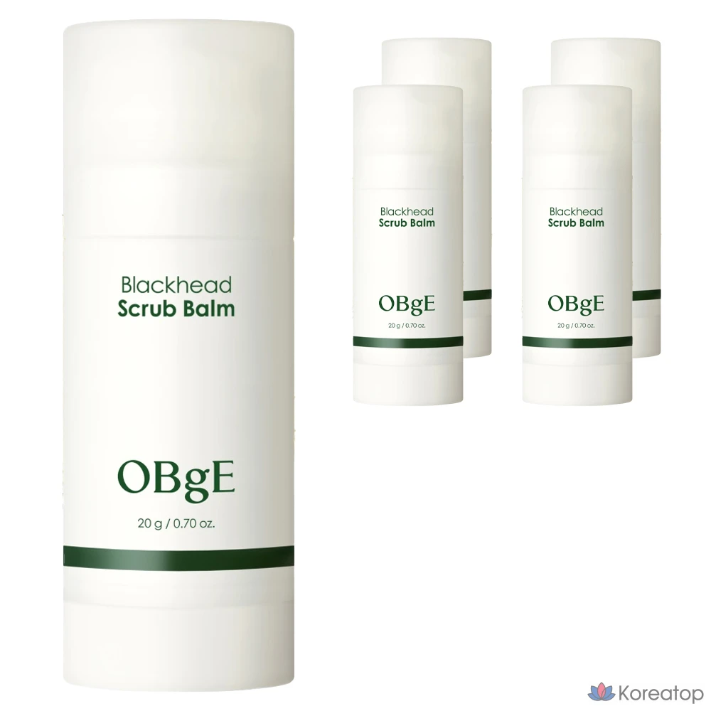 Бальзам-скраб для лица OBge от черных точек, 20 г, 1 упаковка, 5 шт.
