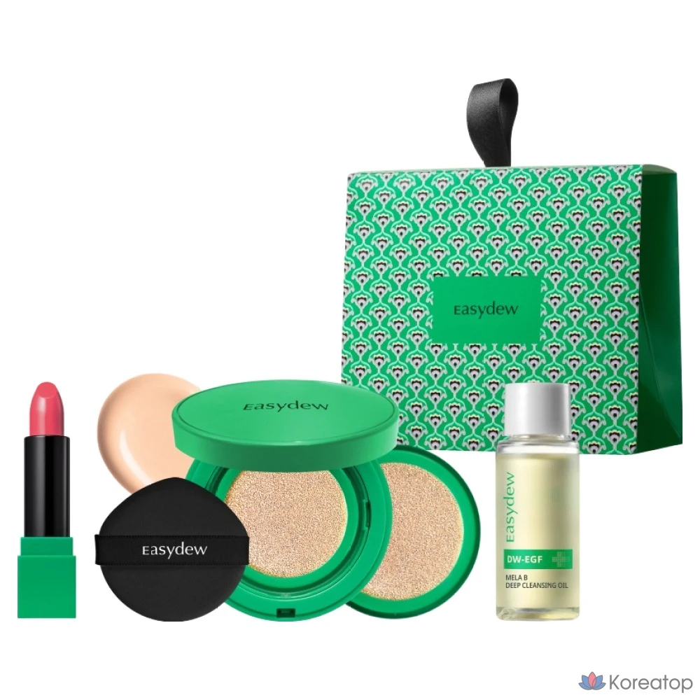 Easydew Gimi Cushion, 1 комплект: помада + кушон + очищающее масло