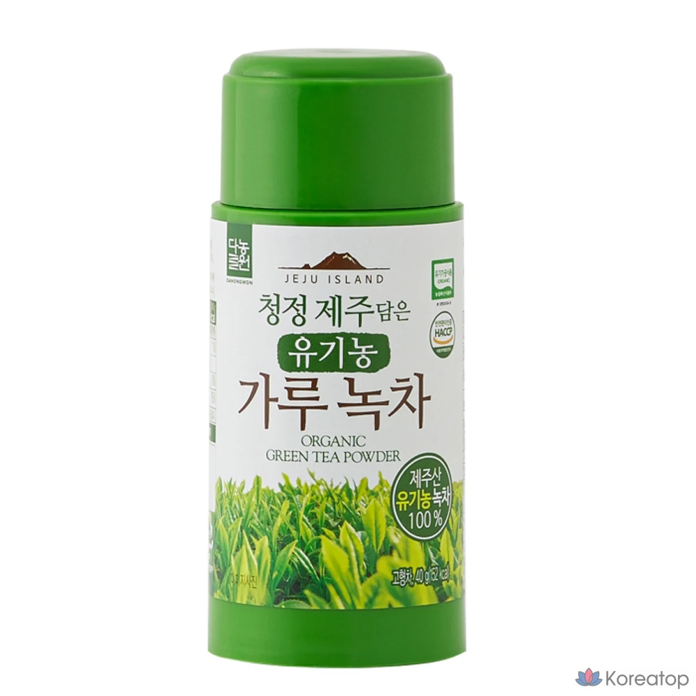 Порошок зеленого чая Danongwon Jeju Organic Powder Green Tea, 40 г, 1 шт.