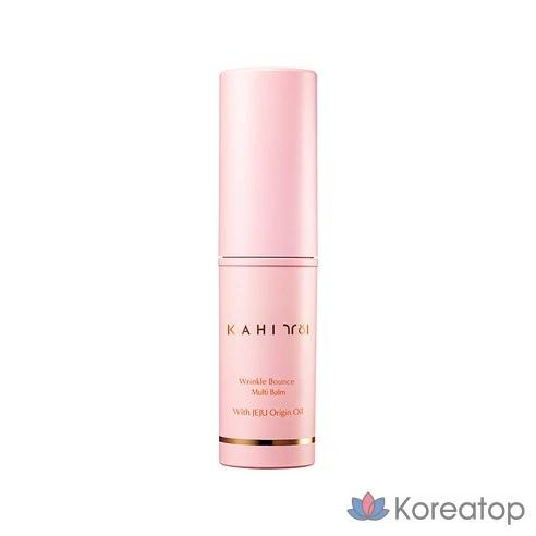 KAHI Антивозрастной мульти бальзам-стик Wrinkle Bounce Multi Balm, розовый, 9 г