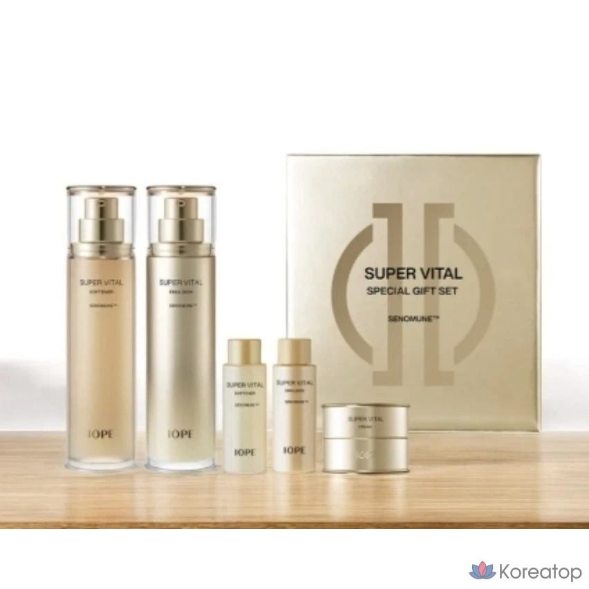 Набор для ухода IOPE Supervital 2-piece Set (Softener 150 мл + Emulsion 150 мл + Cream Rich 10 мл), 1 шт.