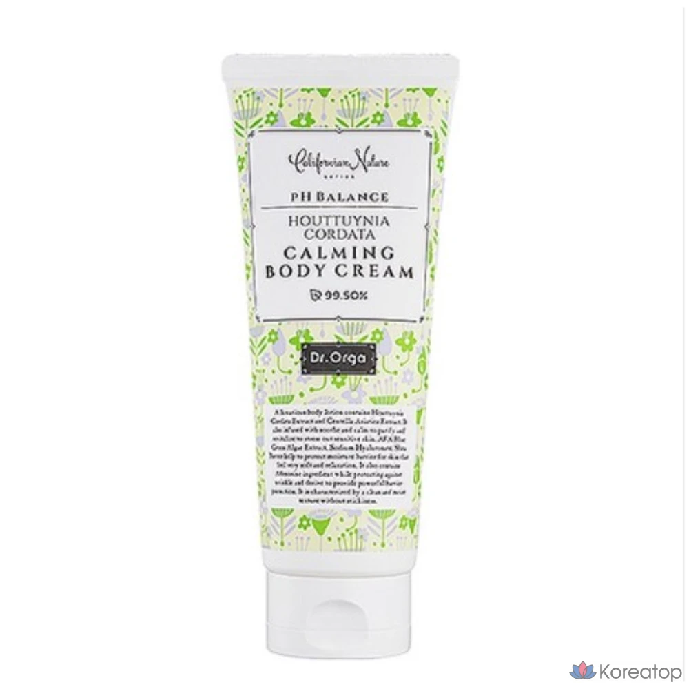 Успокаивающий крем для тела Dr. Orga с мягкой кислотностью и экстрактом полыни, 210 мл, 1 шт.