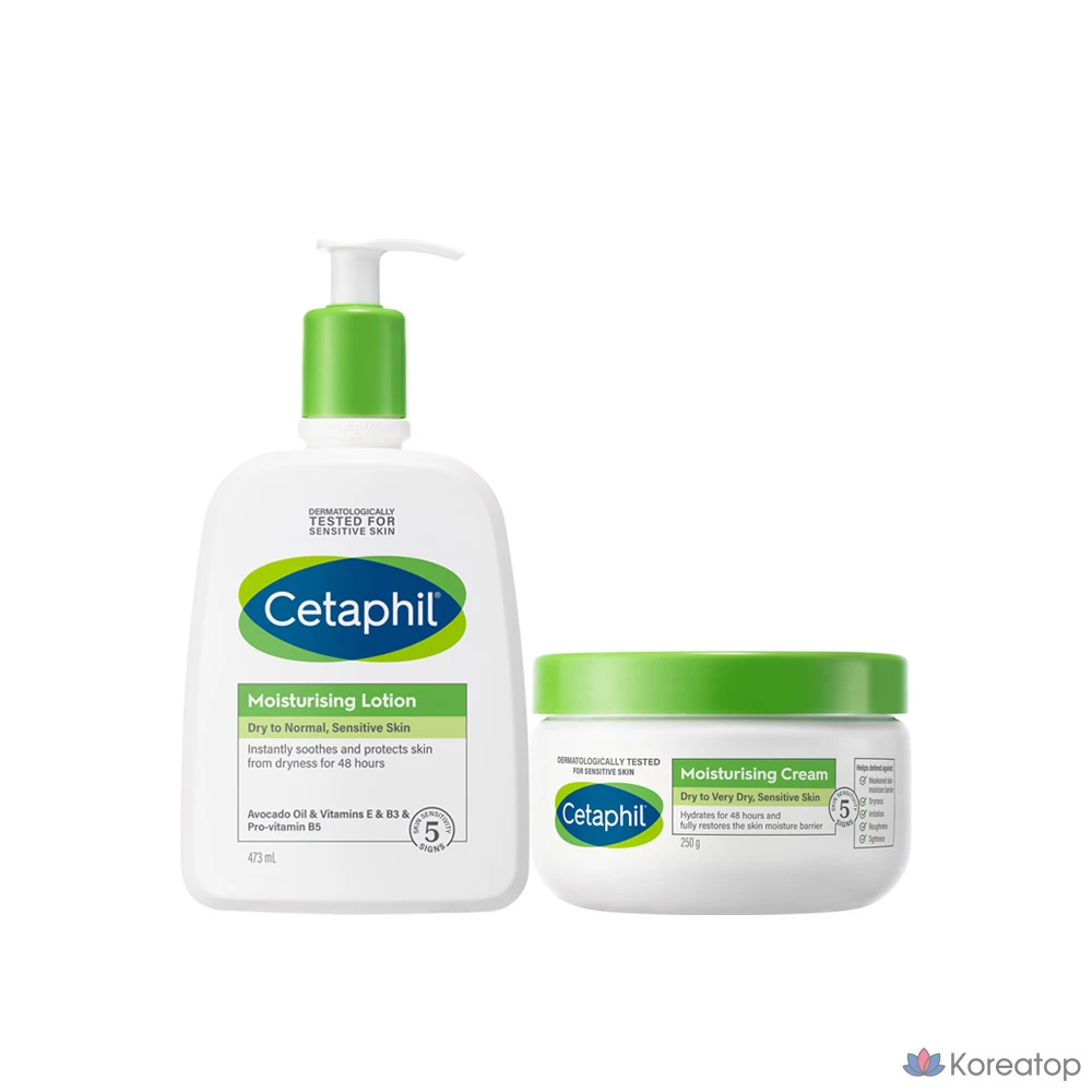 Увлажняющий лосьон Cetaphil 473 мл, Увлажняющий крем Cetaphil 250 г, 1 флакон, 723 мл