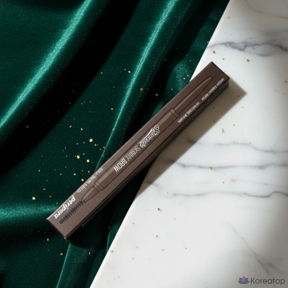 Карандаш для бровей Peripera Speedy Skinny Brow, оттенок Top Brown, 1 шт.