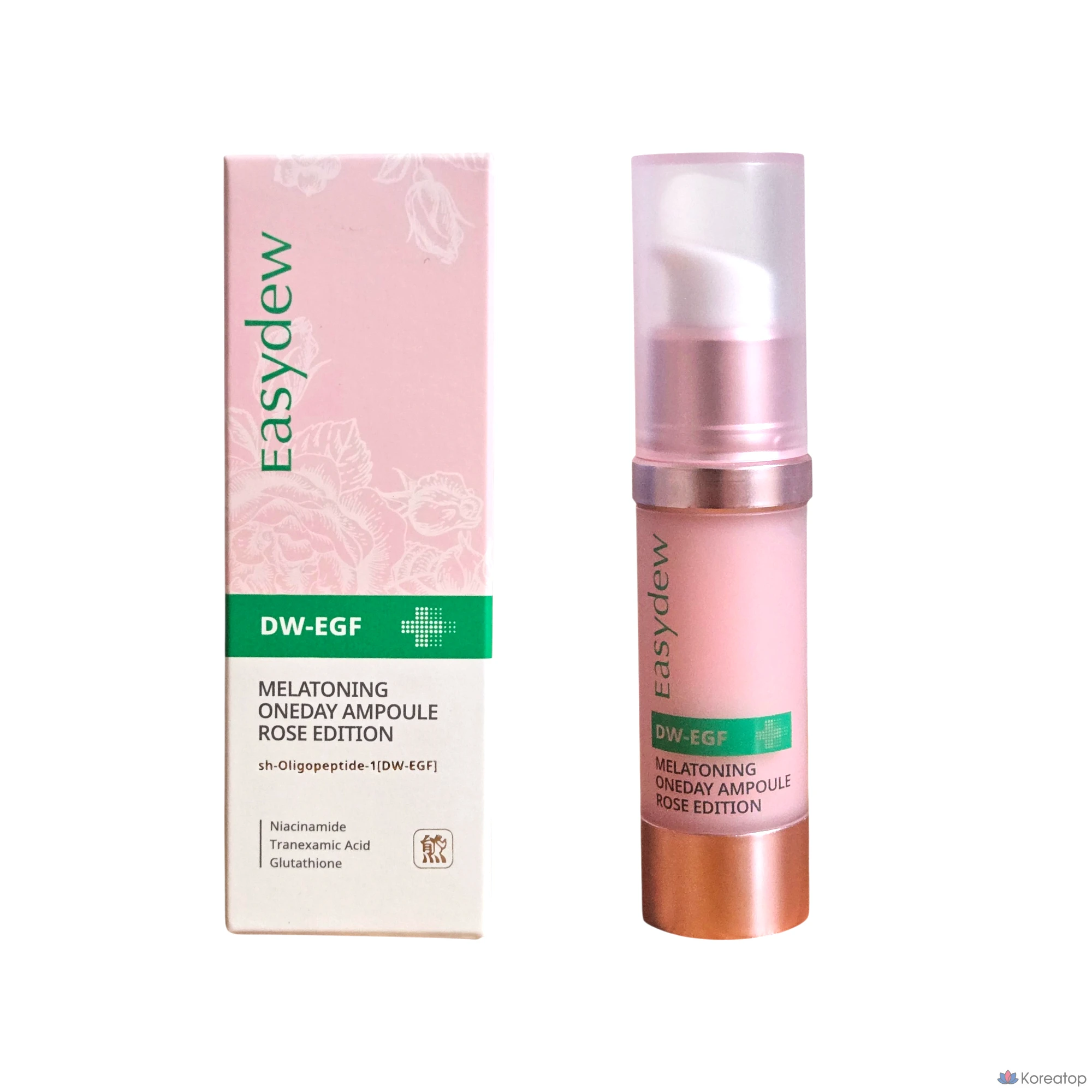Ампульная сыворотка Easydew Gimi Ampoule DW-EGF Melatoning One Day Ampoule, оттенок Rose, 15 мл, 1 шт.