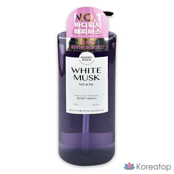 Гель для душа Just Deal Happy Bath с ароматом белого мускуса, 760 г, 1 шт.