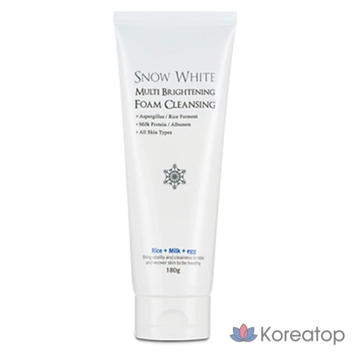 Очищающая пенка для лица Beauty Recipe Snow White Multi-Brightening Foam Cleansing, 180 г, 1 упаковка