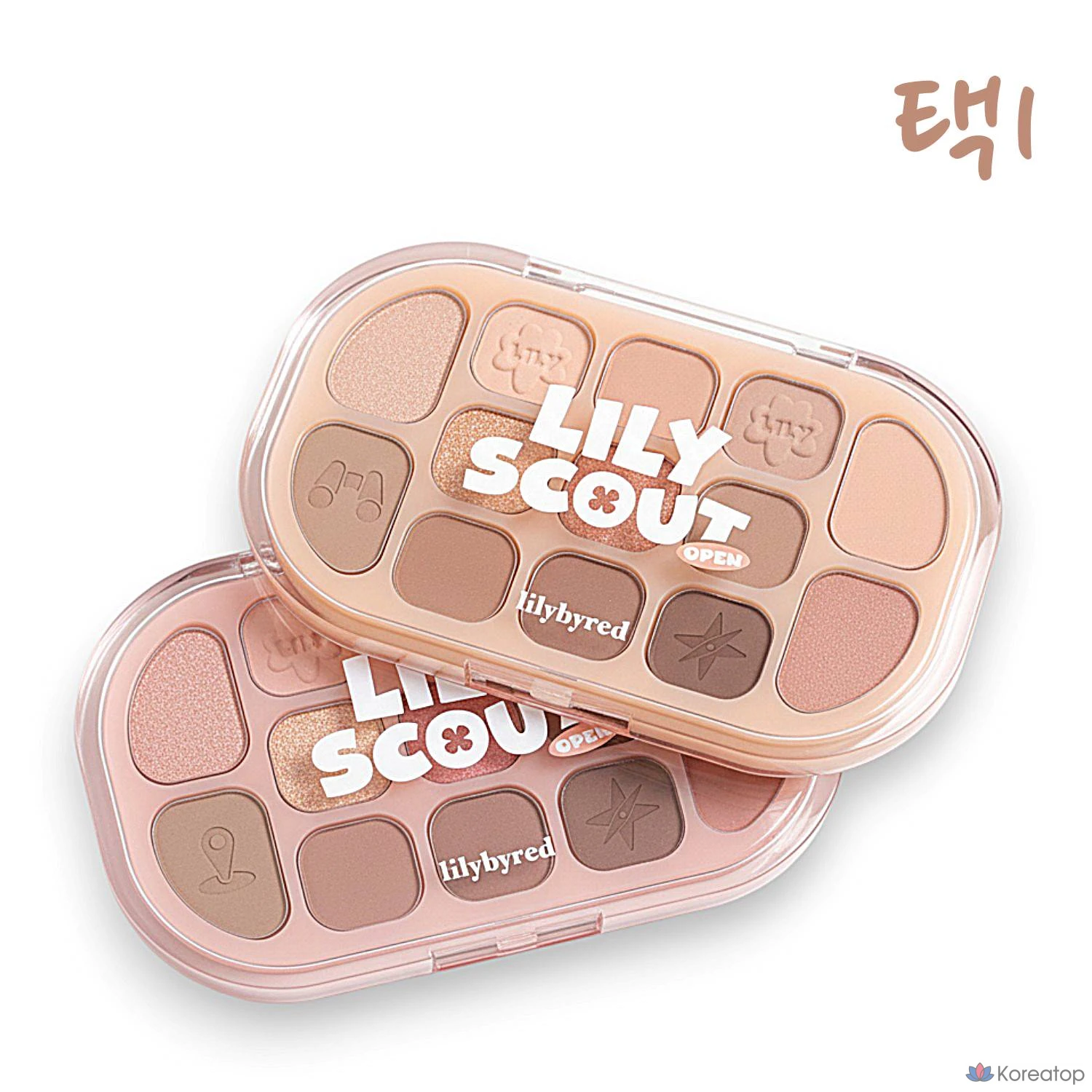 Палитра теней Lilybyred Dewey Fit, оттенок 04 «Розовое какао», 1 шт.