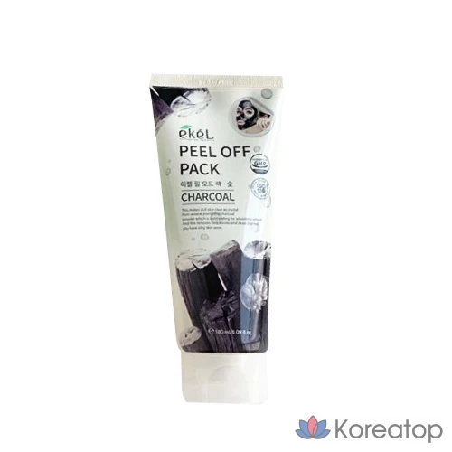 Набор отклеивающихся пленок Ekel Peel Off Pack 180 мл, цвет уголь, 1 упаковка, 1 шт.