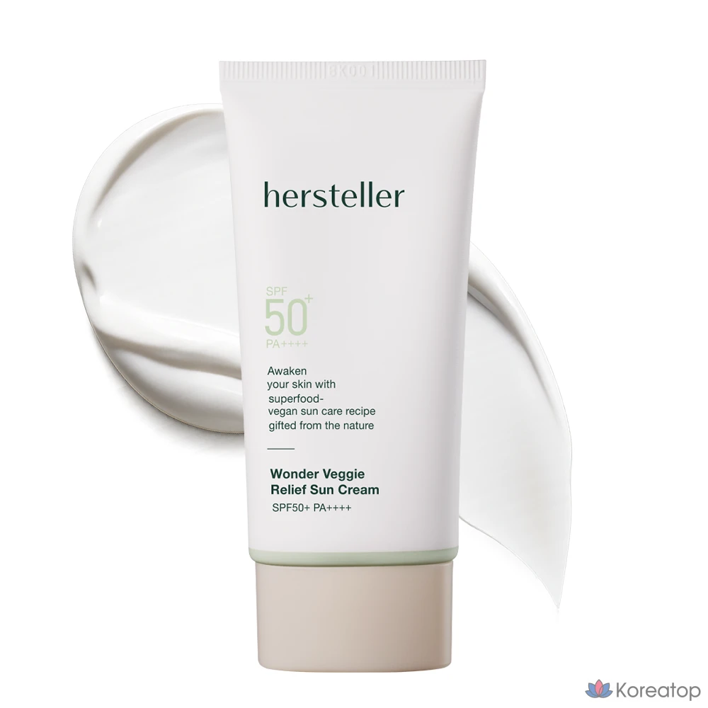 Солнцезащитный крем Hersteller Wonder Veggie Relief Sun Cream SPF50+ PA++++, 50 мл, 1 шт.