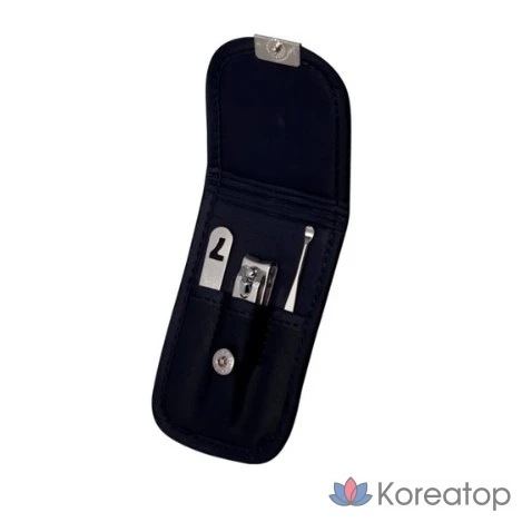Набор для ухода Three Seven 777 Portable Mini Nail Clipper 3-piece Set, серебристый, 1 шт.
